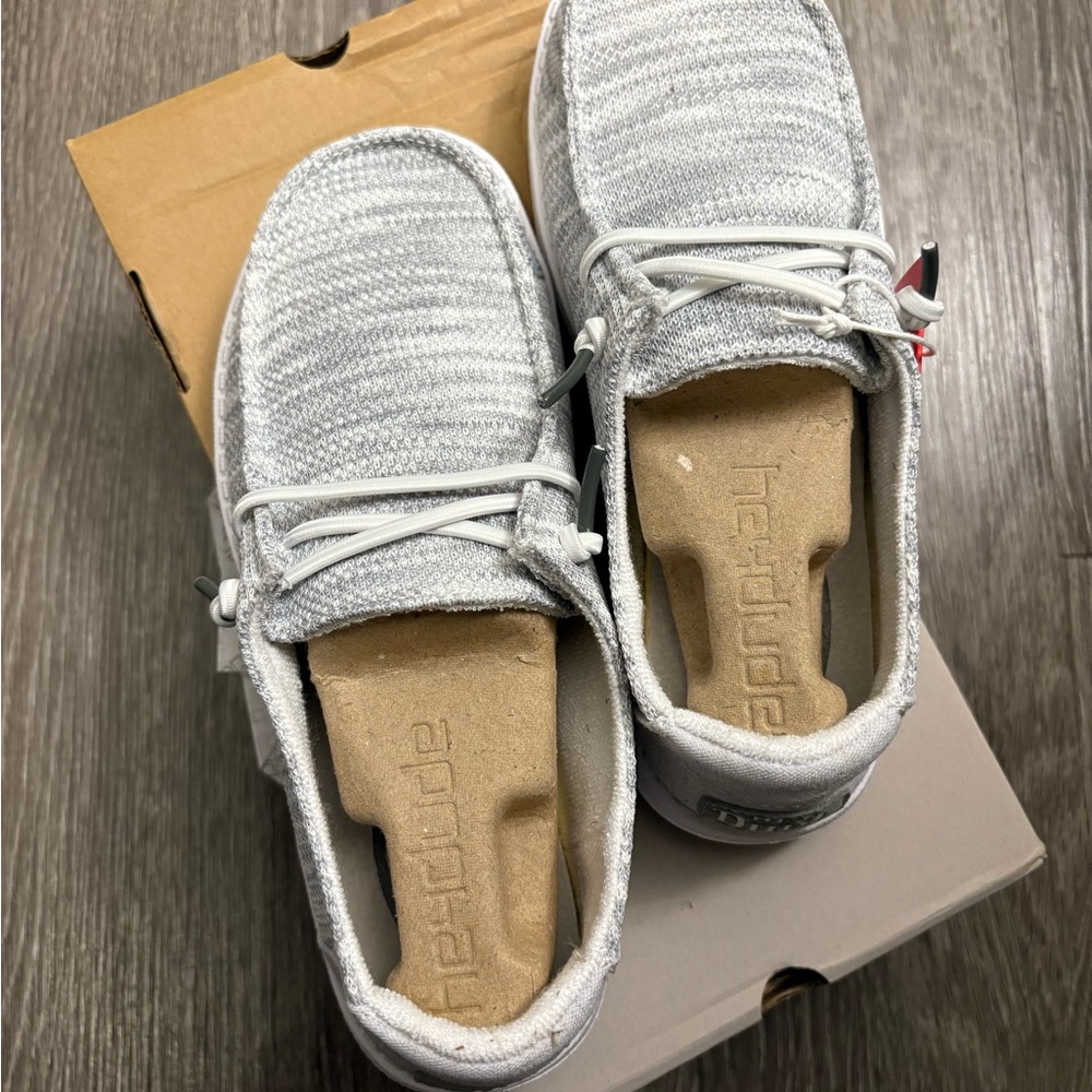 Hey Dude Gray Flats & Loafers